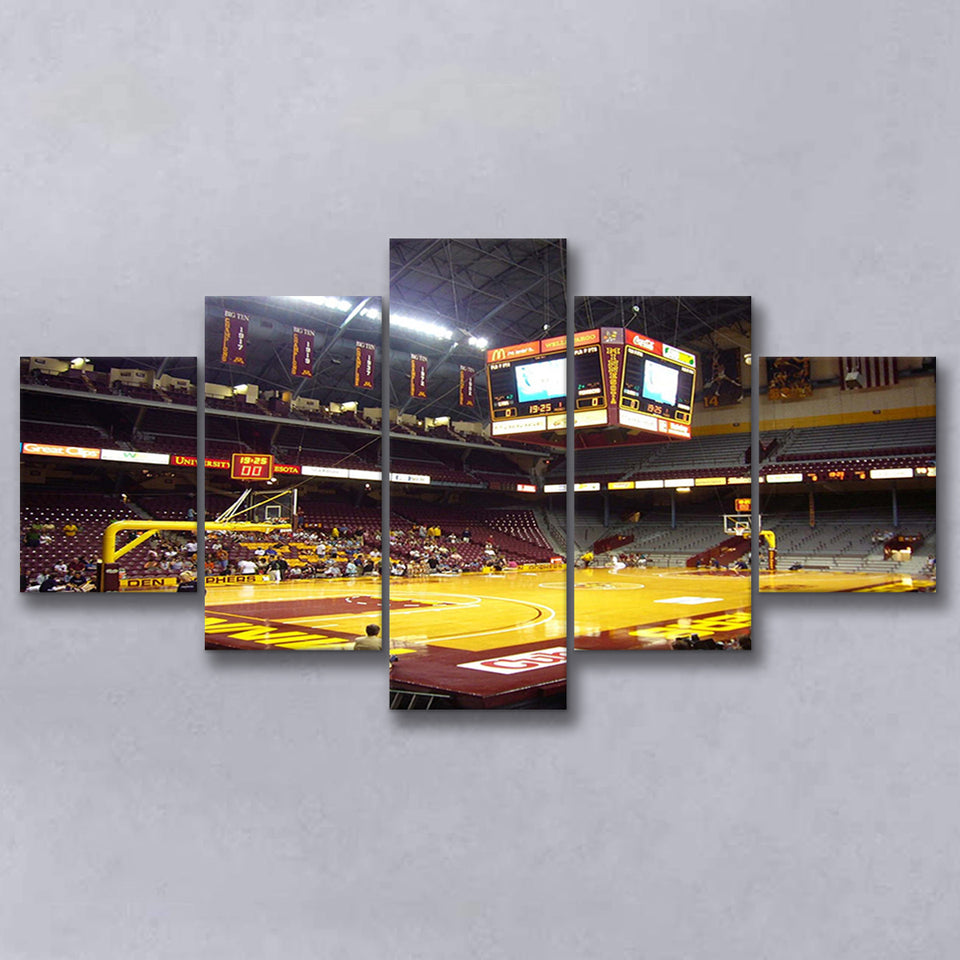 Minnesota Golden Gophers Wall Art Williams Arena Stadium Canvas Prints,Multi Panels,Sport Stadium Art Prints, Fan Gift