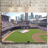 Minnesota Twins Stadium Canvas Prints Target Field Wall Art Baseball,Sport Stadium Art Prints, Fan Gift, Wall Decor