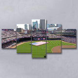 Minnesota Twins Stadium Canvas Prints Target Field Wall Art Baseball,Multi Panels,Sport Stadium Art Prints, Fan Gift