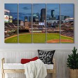 Minnesota Twins Wall Art Target Field Stadium Canvas Prints MLB,Multi Panels B,Sport Stadium Art Prints, Fan Gift