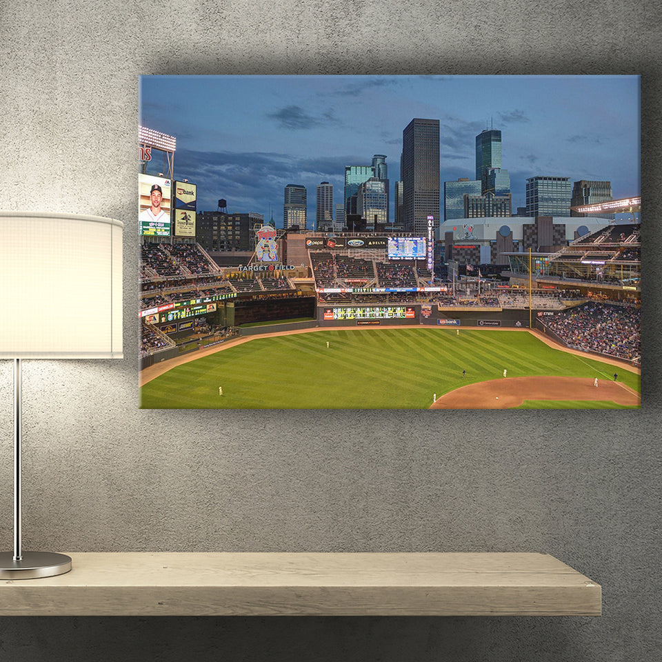 Minnesota Twins Wall Art Target Field Stadium Canvas Prints MLB,Sport Stadium Art Prints, Fan Gift, Wall Decor