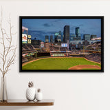 Minnesota Twins Wall Art Target Field Stadium Framed Canvas Prints MLB,Sport Stadium Art Prints, Fan Gift