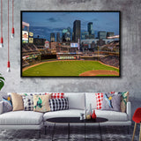 Minnesota Twins Wall Art Target Field Stadium Framed Canvas Prints MLB,Sport Stadium Art Prints, Fan Gift