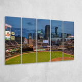 Minnesota Twins Wall Art Target Field Stadium Canvas Prints MLB,Multi Panels B,Sport Stadium Art Prints, Fan Gift