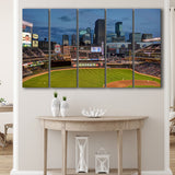 Minnesota Twins Wall Art Target Field Stadium Canvas Prints MLB,Multi Panels B,Sport Stadium Art Prints, Fan Gift