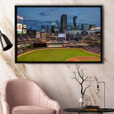 Minnesota Twins Wall Art Target Field Stadium Framed Canvas Prints MLB,Sport Stadium Art Prints, Fan Gift
