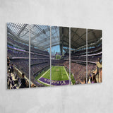 Minnesota Vikings Stadium Canvas Prints US Bank Stadium Wall Art,Multi Panels B,Sport Stadium Art Prints, Fan Gift