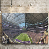 Minnesota Vikings Stadium Canvas Prints US Bank Stadium Wall Art,Sport Stadium Art Prints, Fan Gift, Wall Decor