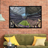 Minnesota Vikings Stadium Art Prints US Bank Stadium Wall Art,Sport Stadium Art Prints, Fan Gift, Wall Decor