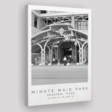 Minute Maid Park Houston Astros Baseball Lovers Black And White Art Canvas Prints Wall Art Home Decor