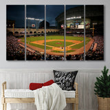Minute Maid Park Stadium, Stadium Canvas, Sport Art, Gift for him, Multi Panels B, Canvas Prints Wall Art Decor