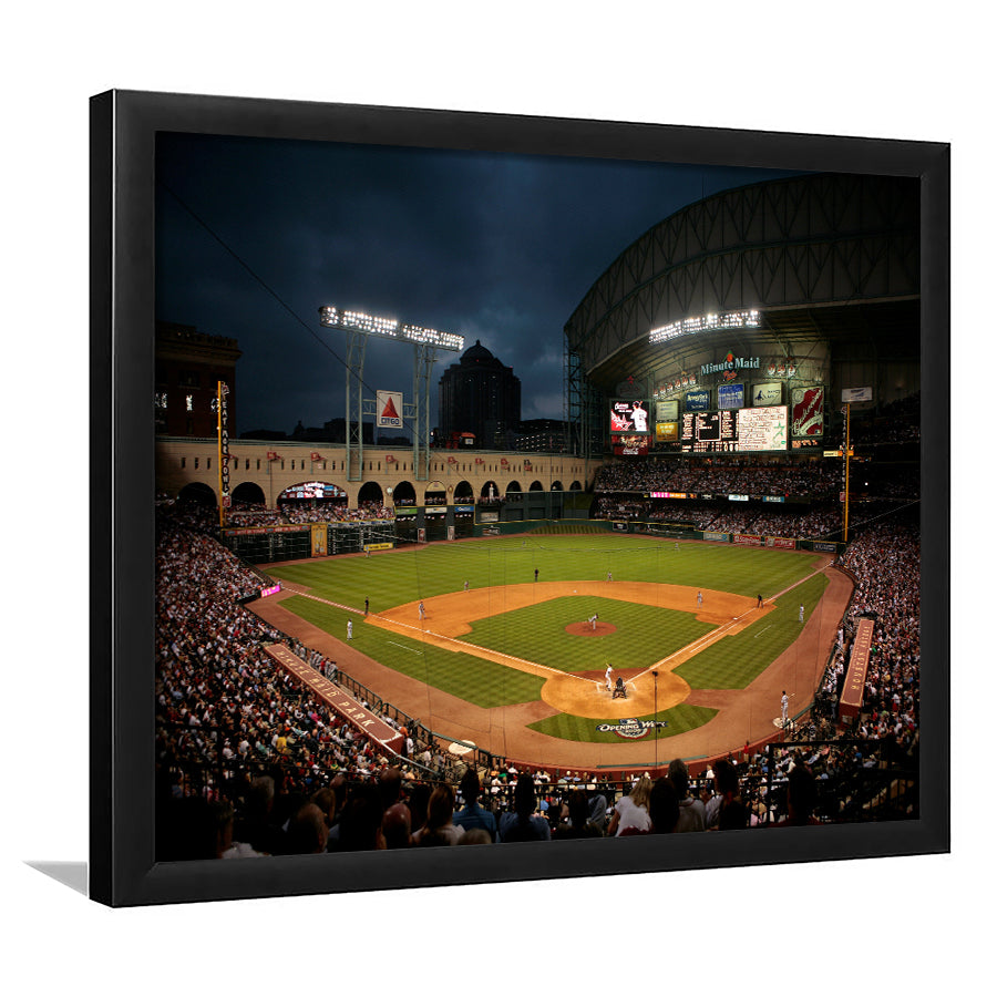 Minute Maid Park Stadium, Stadium Canvas, Sport Art, Gift for him, Framed Art Prints Wall Art Decor, Framed Picture