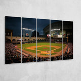 Minute Maid Park Stadium, Stadium Canvas, Sport Art, Gift for him, Multi Panels B, Canvas Prints Wall Art Decor