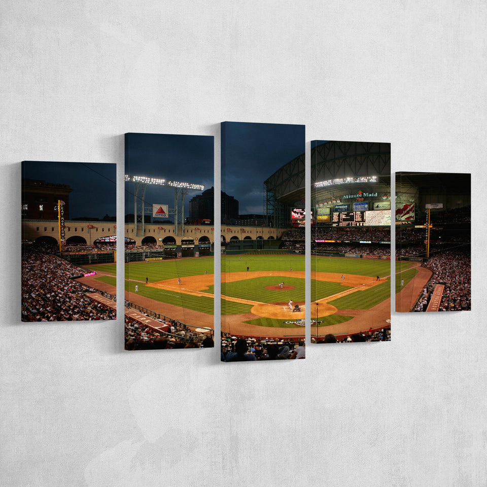 Minute Maid Park Stadium, Stadium Canvas, Sport Art, Large Canvas, Multi Panels, Canvas Prints Wall Art Decor