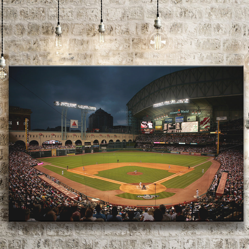 Minute Maid Park Stadium, Stadium Canvas, Sport Art, Gift for him, Fan Gift, Canvas Prints Wall Art Decor