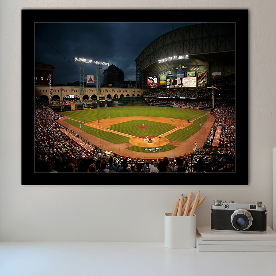 Minute Maid Park Stadium, Stadium Canvas, Sport Art, Gift for him, Framed Art Prints Wall Art Decor, Framed Picture