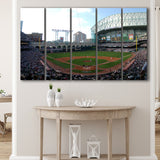 Minute Maid Park in Houston, Stadium Canvas, Sport Art, Gift for him, Multi Panels B, Canvas Prints Wall Art Decor