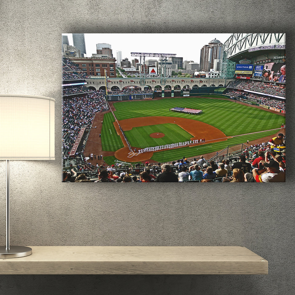 Minute Maid Park in Texas, Stadium Canvas, Sport Art, Gift for him, Fan Gift, Canvas Prints Wall Art Decor