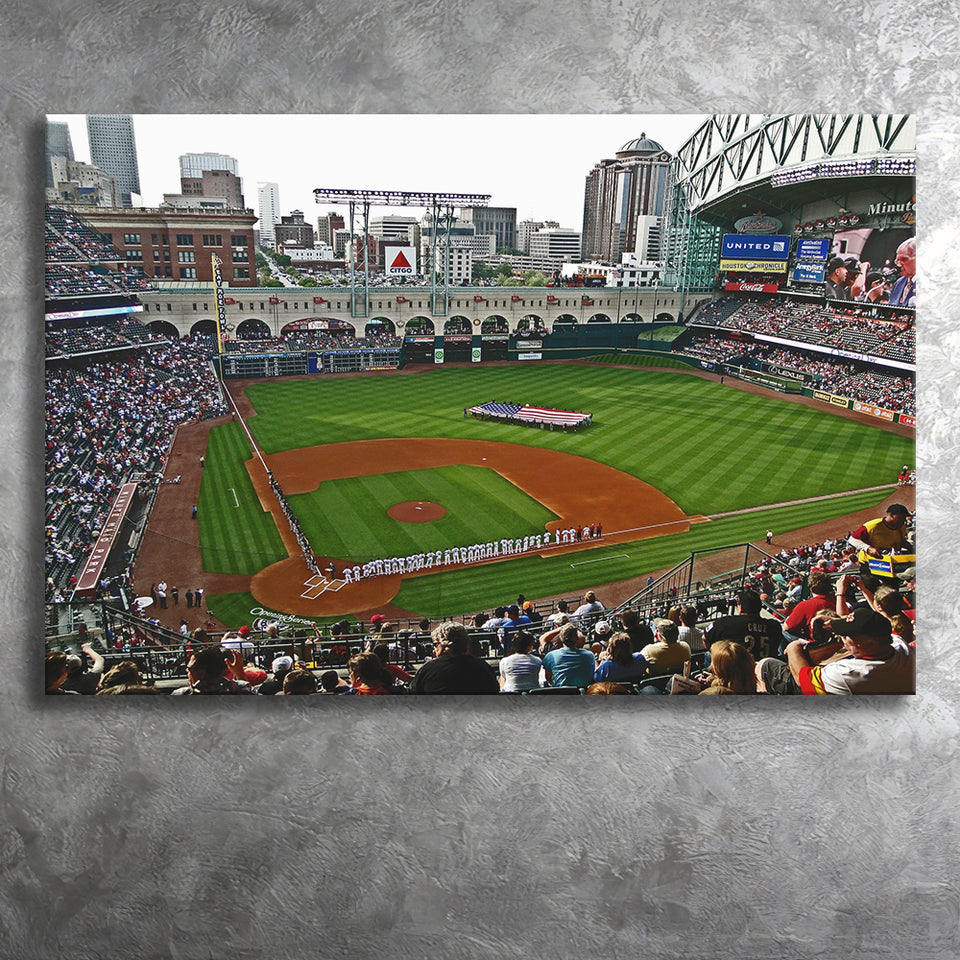 Minute Maid Park in Texas, Stadium Canvas, Sport Art, Gift for him, Fan Gift, Canvas Prints Wall Art Decor