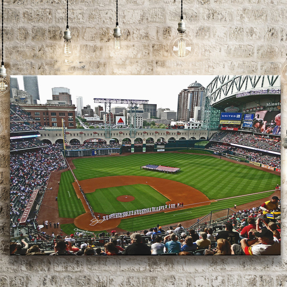 Minute Maid Park in Texas, Stadium Canvas, Sport Art, Gift for him, Fan Gift, Canvas Prints Wall Art Decor