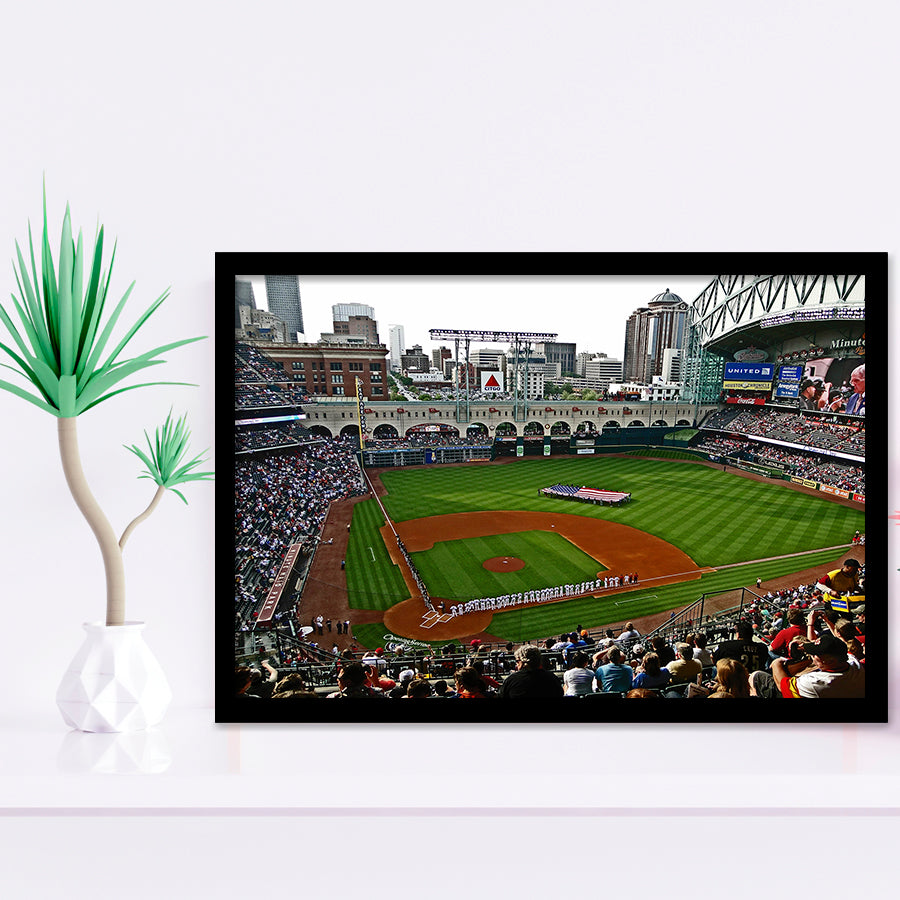 Minute Maid Park in Texas, Stadium Canvas, Sport Art, Gift for him, Framed Art Prints Wall Art Decor, Framed Picture