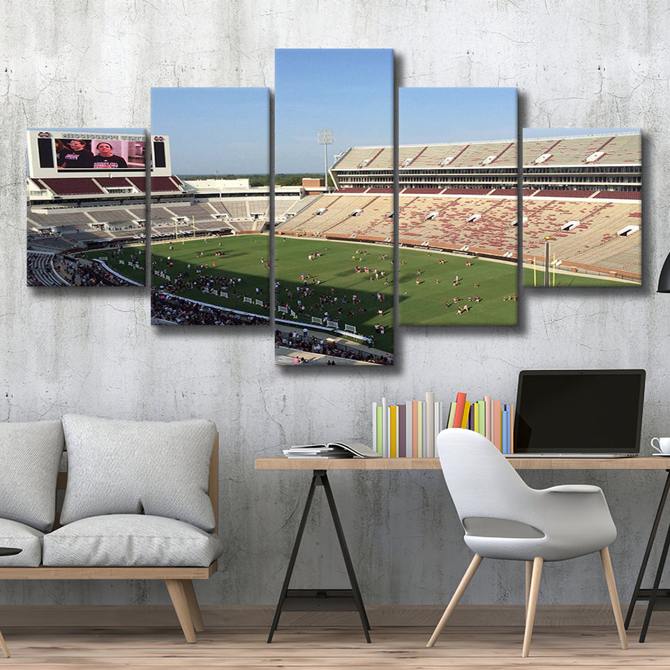 Mississippi State Bulldogs Stadium Canvas Prints Devis Wade Stadium Wall,Multi Panels,Sport Stadium Art Prints, Fan Gift