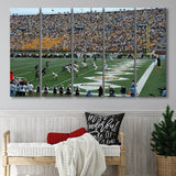 Missouri Tigers Stadium Canvas Prints Faurot Field Wall Art American,Multi Panels B,Sport Stadium Art Prints, Fan Gift