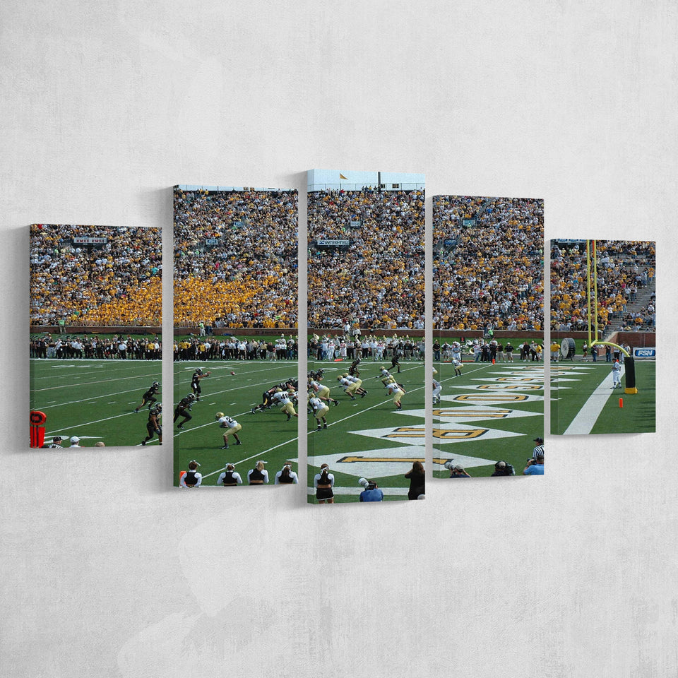 Missouri Tigers Stadium Canvas Prints Faurot Field Wall Art American,Multi Panels,Sport Stadium Art Prints, Fan Gift