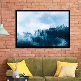 Misty Forest Foggy Forest Print Large Framed Art Prints Wall Decor - Painting Art,Framed Picture,For Sale, Ready to hang