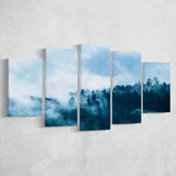 Misty Forest Foggy Forest Print Large Large Canvas Prints Multi Panels Wall Art Prints Home Decor