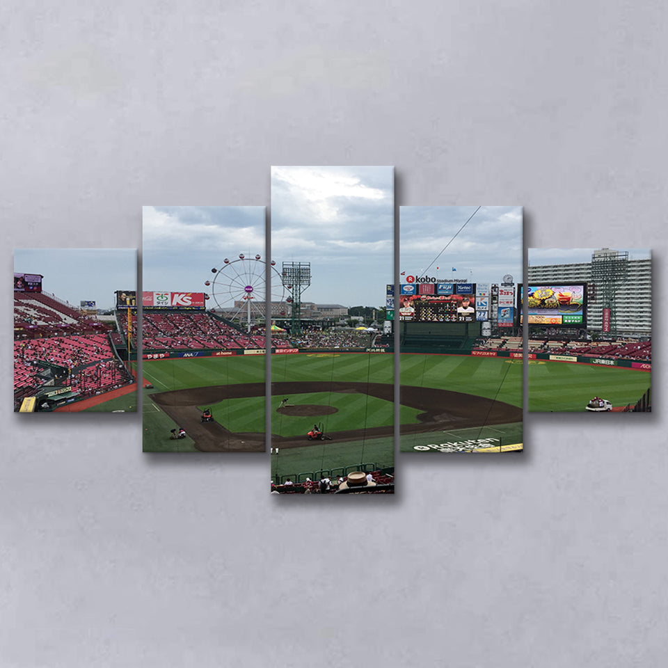 Miyagi Baseball Stadium, Stadium Canvas, Sport Art, Large Canvas, Multi Panels, Canvas Prints Wall Art Decor