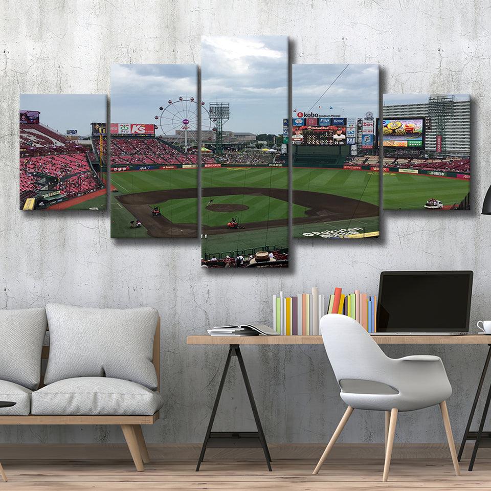 Miyagi Baseball Stadium, Stadium Canvas, Sport Art, Large Canvas, Multi Panels, Canvas Prints Wall Art Decor