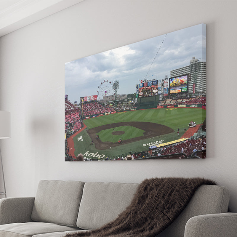 Miyagi Baseball Stadium, Stadium Canvas, Sport Art, Gift for him, Fan Gift, Canvas Prints Wall Art Decor