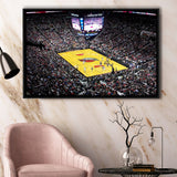 Moda Center Stadium Framed Canvas Prints Portland Trail Blazers Wall Art,Sport Stadium Art Prints, Fan Gift