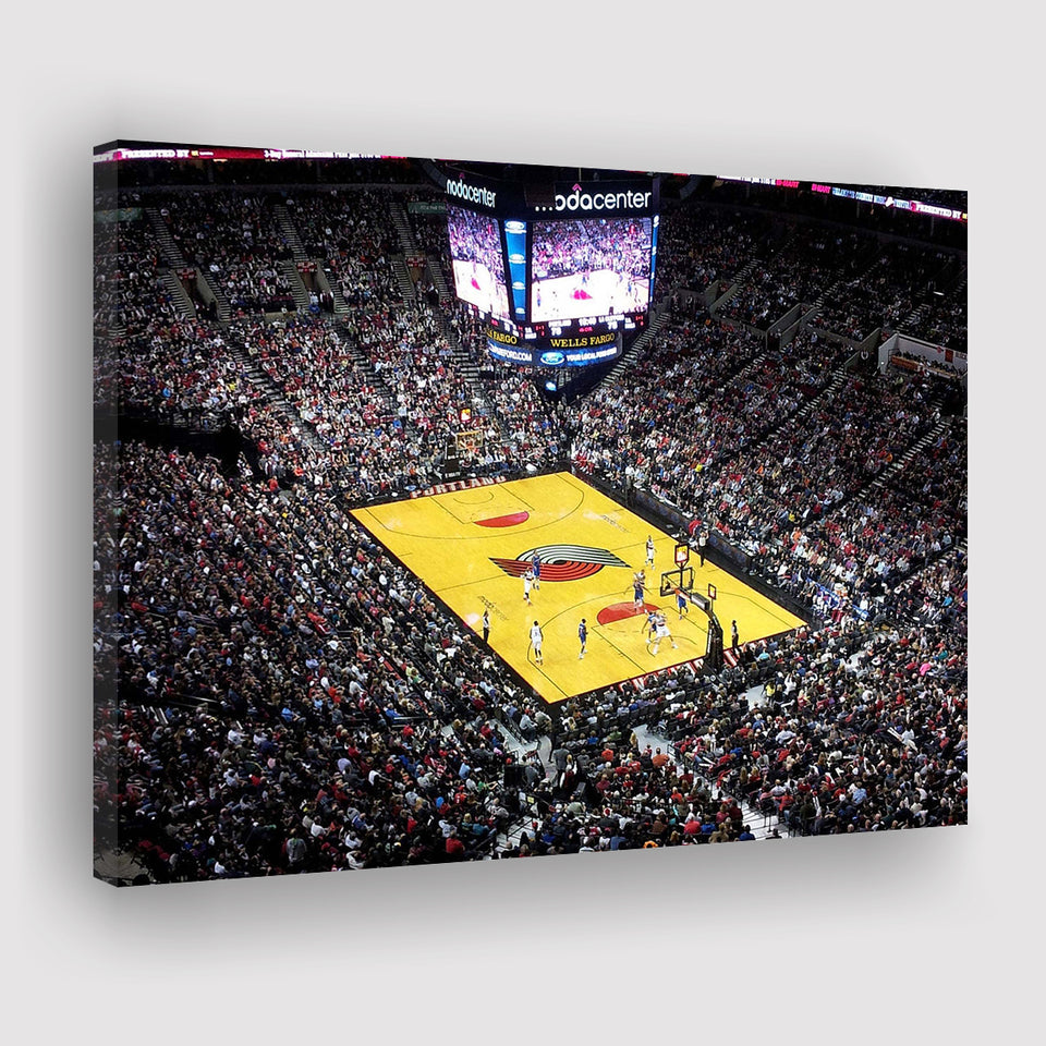 Moda Center Stadium Canvas Prints Portland Trail Blazers Wall Art,Sport Stadium Art Prints, Fan Gift, Wall Decor