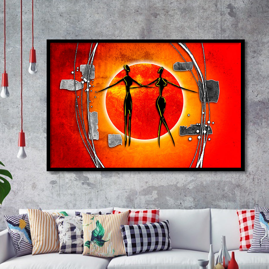 Modern African Framed Art Prints Wall Art Decor, Framed Picture, Home Decor