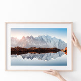 Mont Blanc France Highest Mountain Alps Europe Stunning Picture Poster Prints Wall Art Decor, Unframe, Poster Art