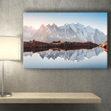 Mont Blanc France Highest Mountain Alps Europe Stunning Picture Canvas Prints Wall Art Decor - Painting Canvas,Home Decor