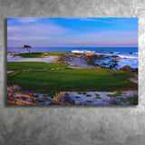 Monterrey Peninsula Country Club, Dunes Course Hole 14, Pebble Beach, California, Golf Art Print, Canvas Prints Wall Art