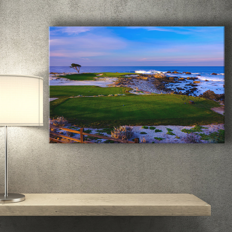 Monterrey Peninsula Country Club, Dunes Course Hole 14, Pebble Beach, California, Golf Art Print, Canvas Prints Wall Art