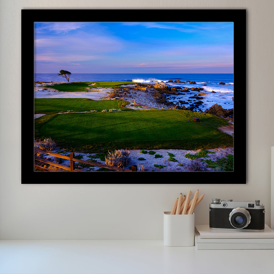 Monterrey Peninsula Country Club, Dunes Course Hole 14, Pebble Beach, California, Golf Sport Print, Framed Art Prints Home Decor