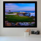 Monterrey Peninsula Country Club, Dunes Course Hole 14, Pebble Beach, California, Golf Sport Print, Framed Art Prints Home Decor