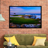 Monterrey Peninsula Country Club, Dunes Course Hole 14, Pebble Beach, California, Golf Sport Print, Framed Art Prints Home Decor