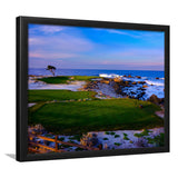 Monterrey Peninsula Country Club, Dunes Course Hole 14, Pebble Beach, California, Golf Sport Print, Framed Art Prints Home Decor