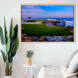 Monterrey Peninsula Country Club, Dunes Course Hole 14, Pebble Beach, California, Framed Canvas Prints Wall Art Decor, Floating Frame