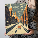 Montreal Canada Retro Art Print ,City Art Print, Large Canvas, Canvas Print Wall Art Home Decor