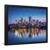 Montreal Downtown View Framed Art Prints Wall Decor - Painting Prints, Framed Picture, Home Decor