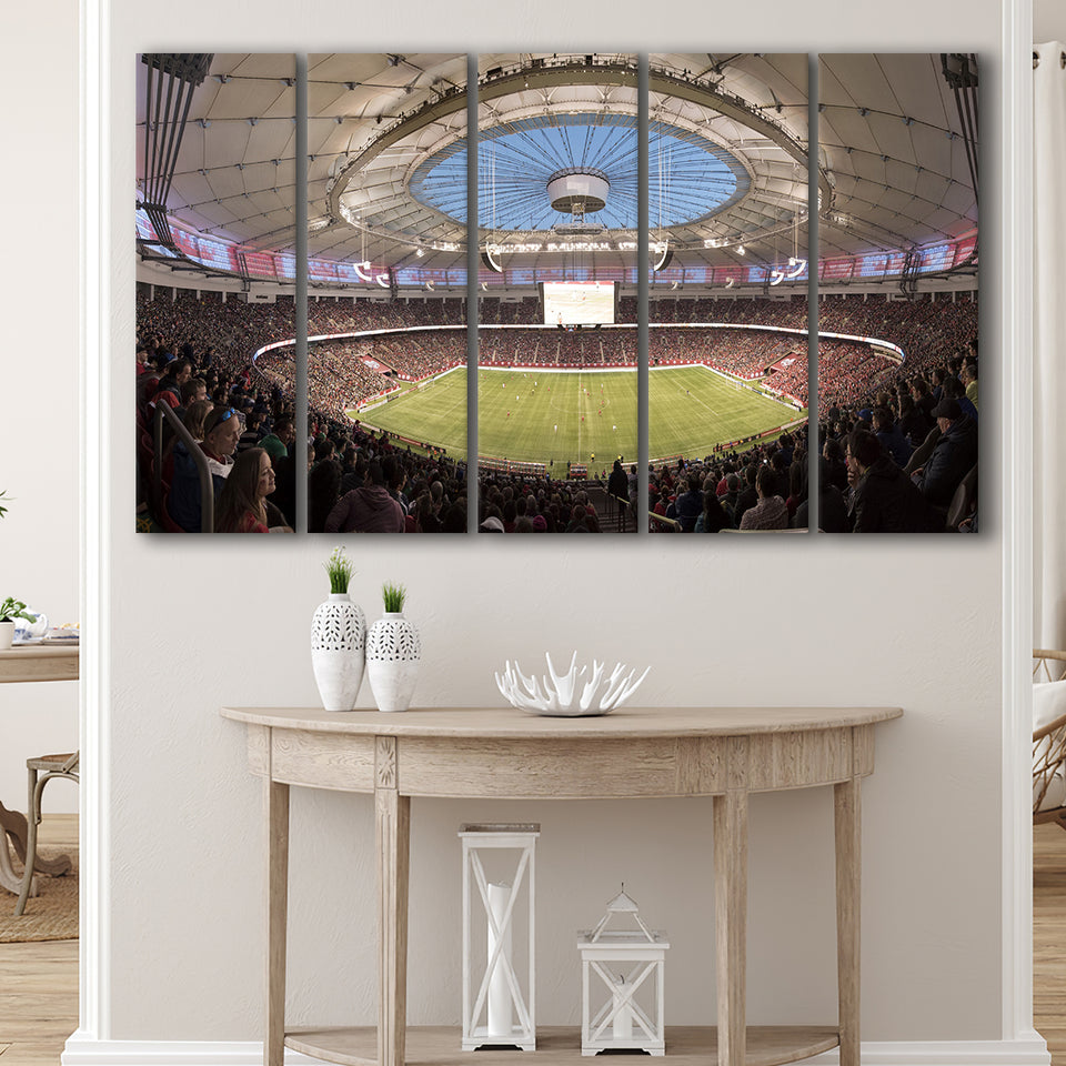 Montreal Impact Olympic Stadium, Stadium Canvas, Sport Art, Gift for him, Multi Panels B, Canvas Prints Wall Art Decor