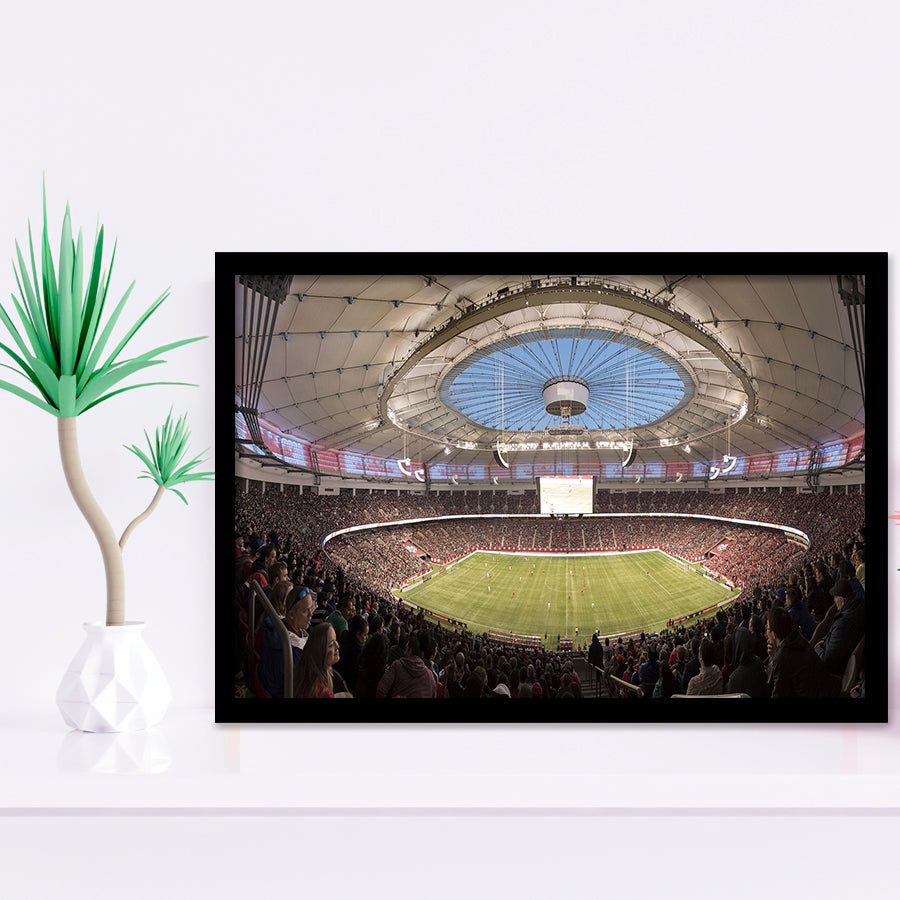 Montreal Impact Olympic Stadium, Stadium Canvas, Sport Art, Gift for him, Framed Art Prints Wall Art Decor, Framed Picture