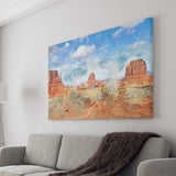 Monument Mesa Abstract Canvas Prints Wall Art Decor - Painting Canvas, Art Print, Home Decor, Ready to Hang
